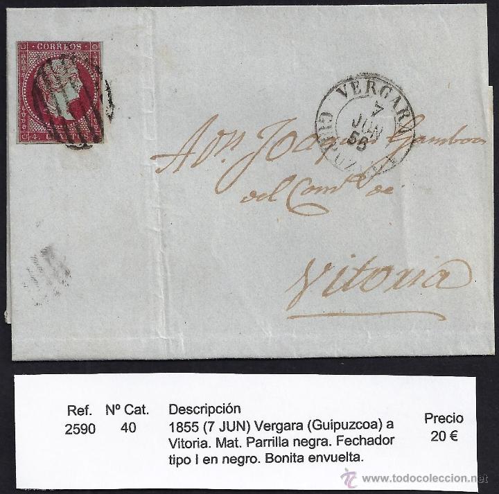 Sellos: 1855 Vergara a Vitoria - Foto 1