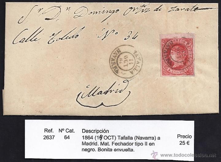 Sellos: 1864 Tafalla a Madrid - Foto 1