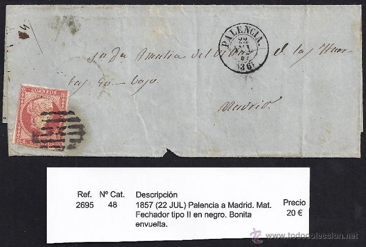 Sellos: 1857 Palencia a Madrid - Foto 1