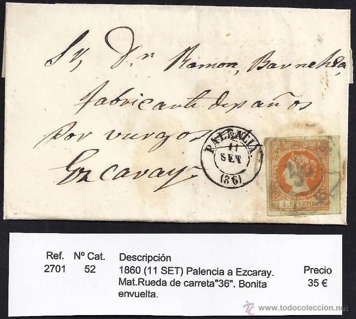 Sellos: 1860 Palencia a Ezcaray - Foto 1