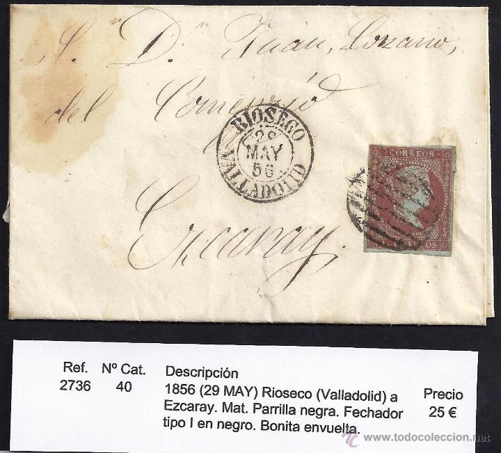 Sellos: 1856 Rioseco a Ezcaray - Foto 1