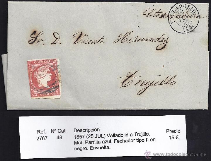 Sellos: 1857 Valladolid a Trujillo - Foto 1