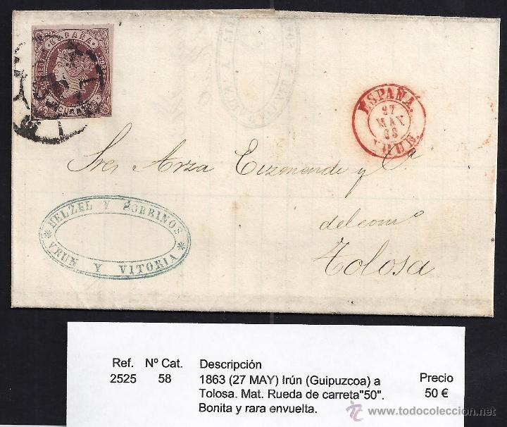 Sellos: 1863 Ir&uacute;n a Tolosa - Foto 1