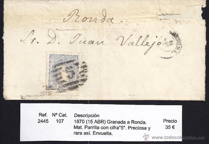 Sellos: 1870 Granada a Ronda - Foto 1