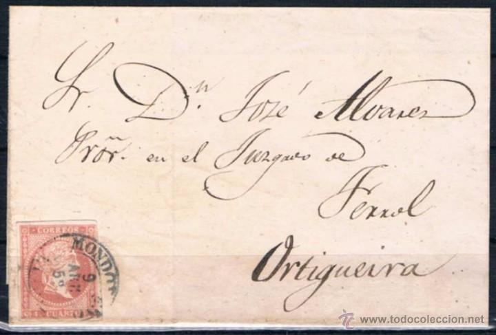 Sellos: 1862.- MONDO&Ntilde;EDO A RIVADEO - Foto 1