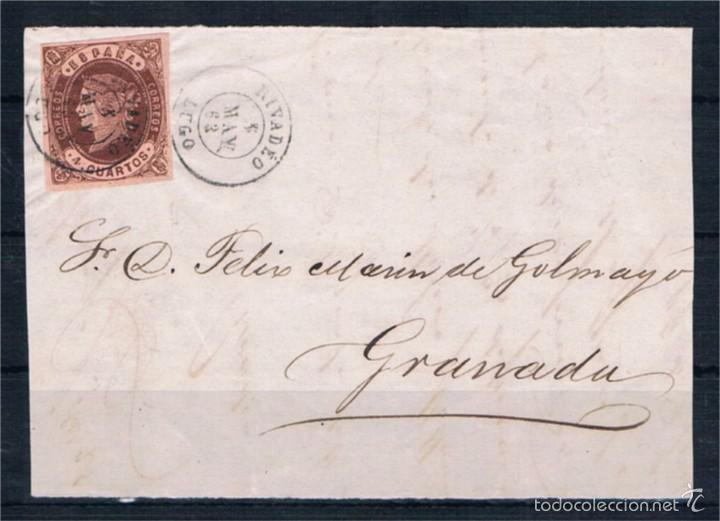Sellos: 1863.- RIVADEO A GRANADA - Foto 1