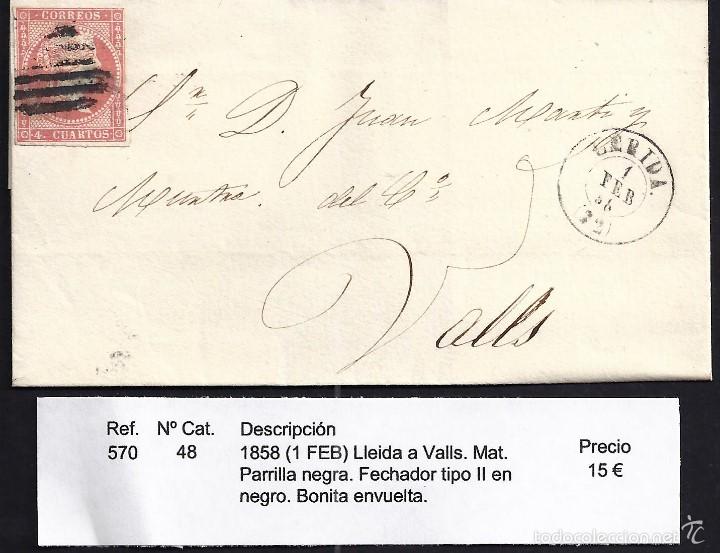 Sellos: 1858 Lleida a Valls - Foto 1