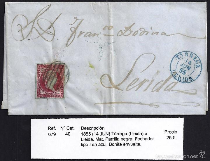 Sellos: 1855 T&agrave;rrega a Lleida - Foto 1