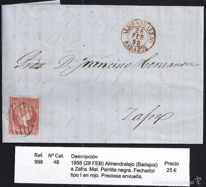 Sellos: 1858 Almendralejo a Zafra - Foto 1