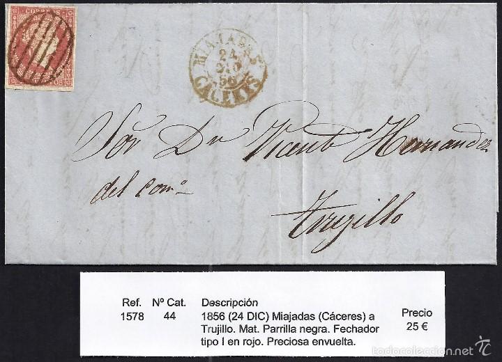 Sellos: 1856 Miajadas a Trujillo - Foto 1