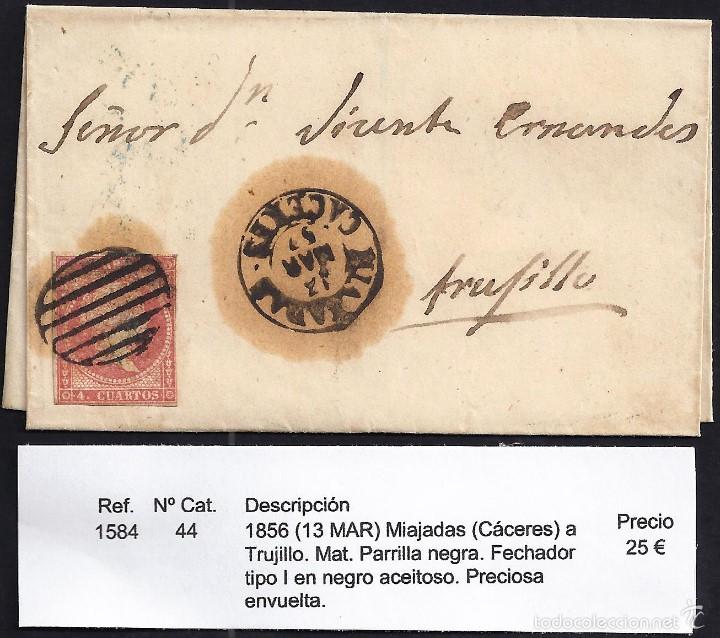 Sellos: 1856 Miajadas a Trujillo - Foto 1