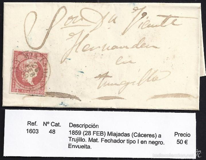 Sellos: 1859 Miajadas a Trujillo - Foto 1