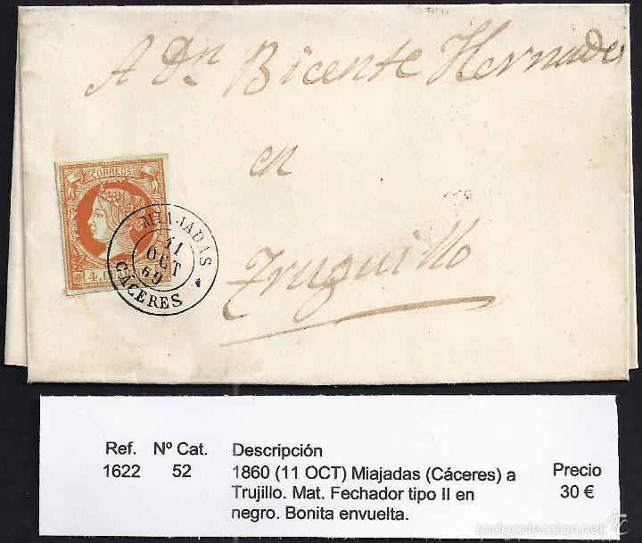 Sellos: 1860 Miajadas a Trujillo - Foto 1