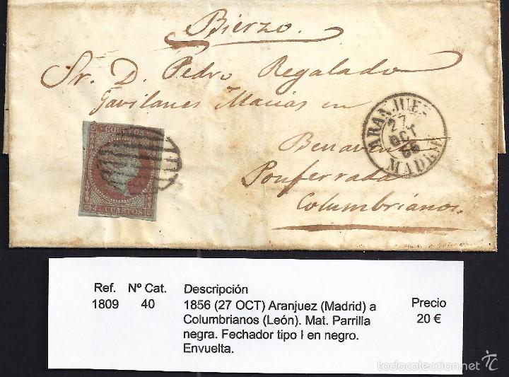 Sellos: 1856 Aranjuez a Columbrianos - Foto 1