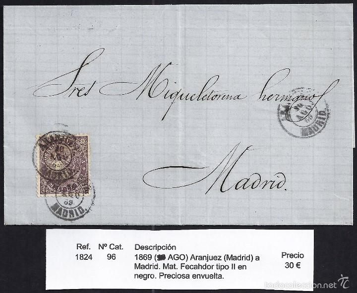 Sellos: 1869 Aranjuez a Madrid - Foto 1