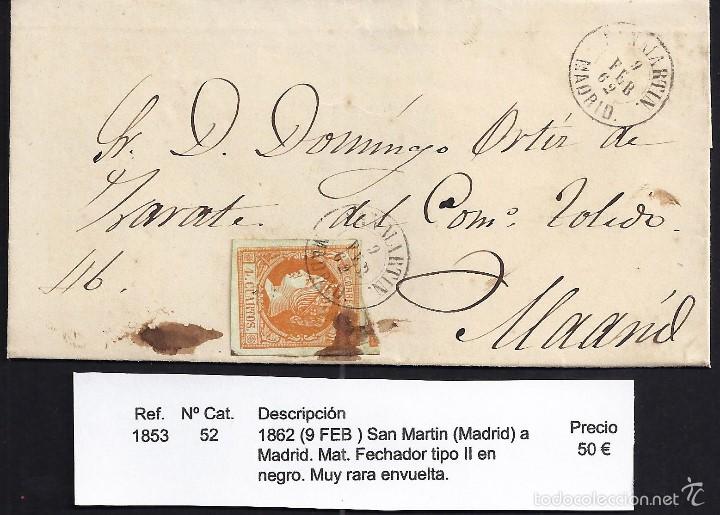Sellos: 1862 San Mart&iacute;n a Madrid - Foto 1