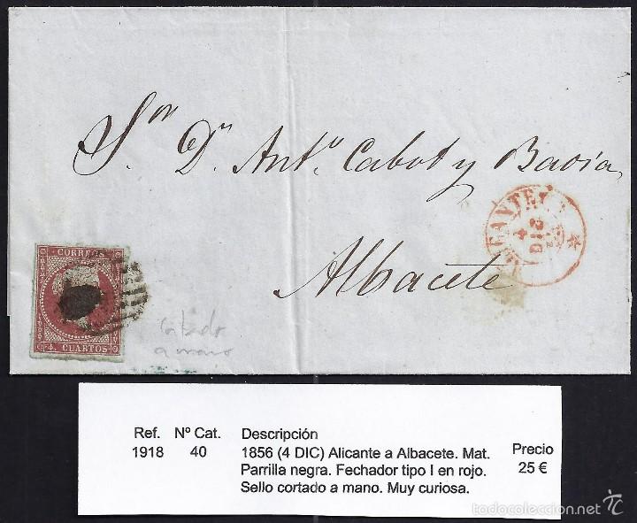 Sellos: 1856 Alicante a Albacete - Foto 1