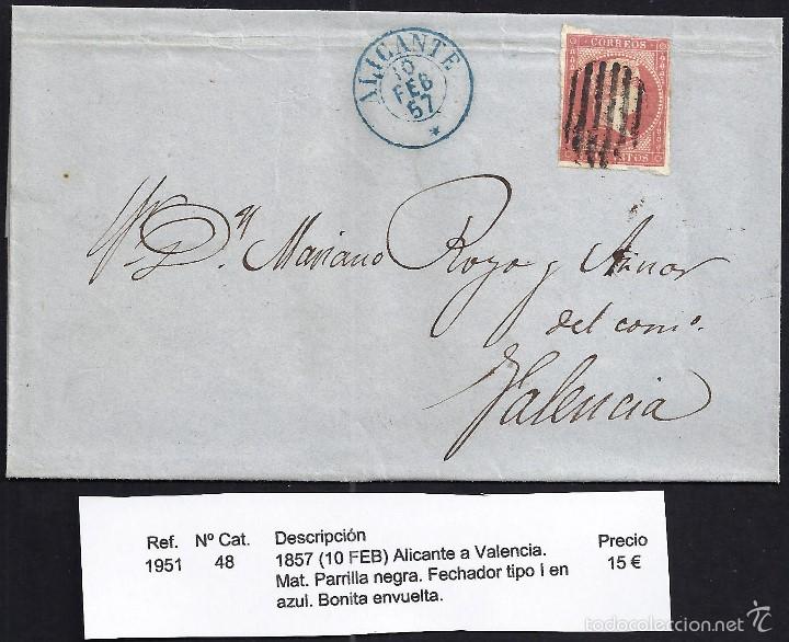 Sellos: 1857 Alicante a Valencia - Foto 1
