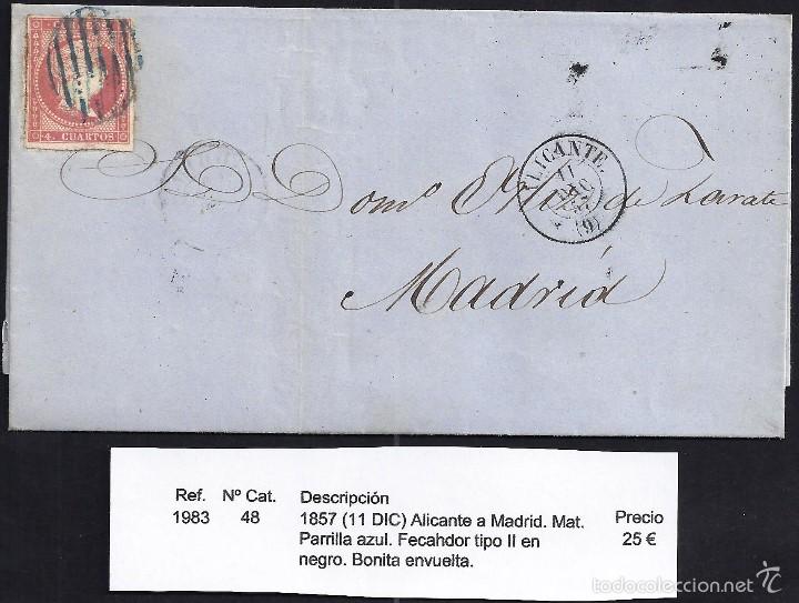 Sellos: 1857 Alicante a Madrid - Foto 1