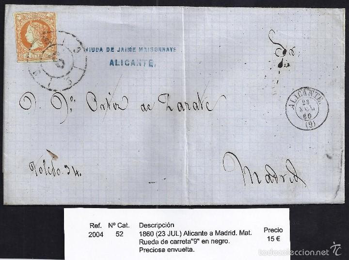 Sellos: 1860 Alicante a Madrid - Foto 1