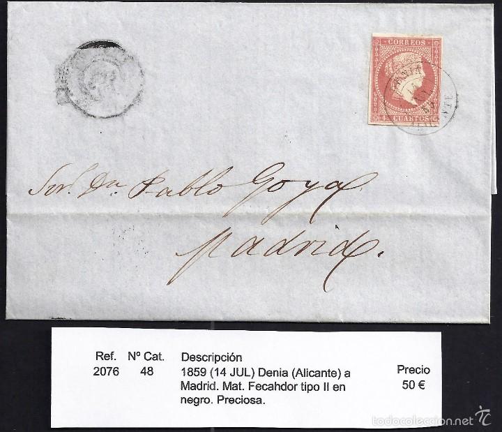 Sellos: 1859 Denia a Madrid - Foto 1