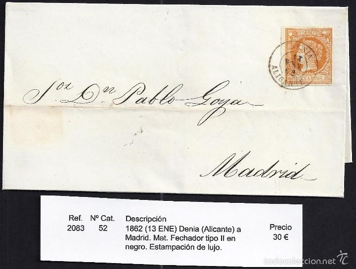 Sellos: 1862 Denia a Madrid - Foto 1