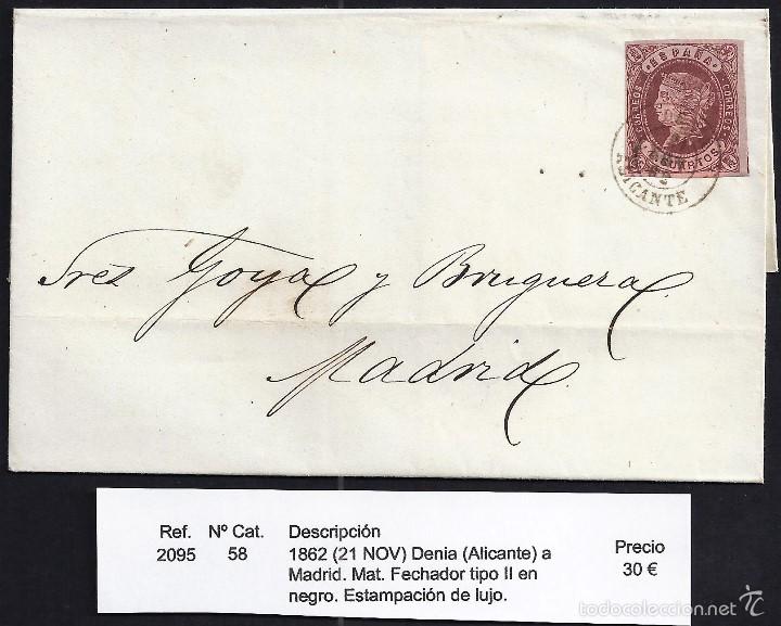 Sellos: 1862 Denia a Madrid - Foto 1
