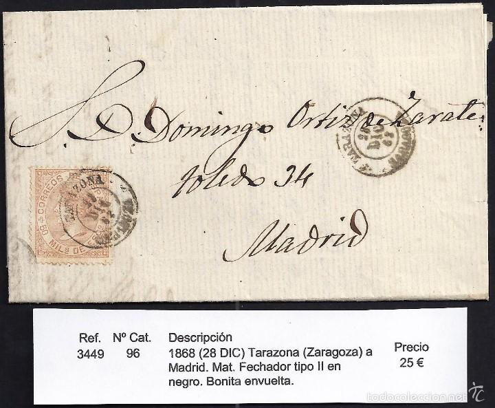 Sellos: 1863 Tarazona a Madrid - Foto 1