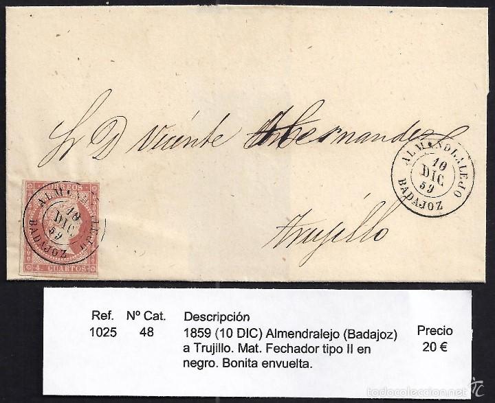 Sellos: 1859 Almendralejo a Trujillo - Foto 1