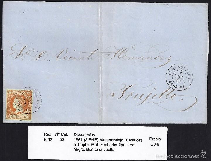 Sellos: 1861 Almendralejo a Trujillo - Foto 1