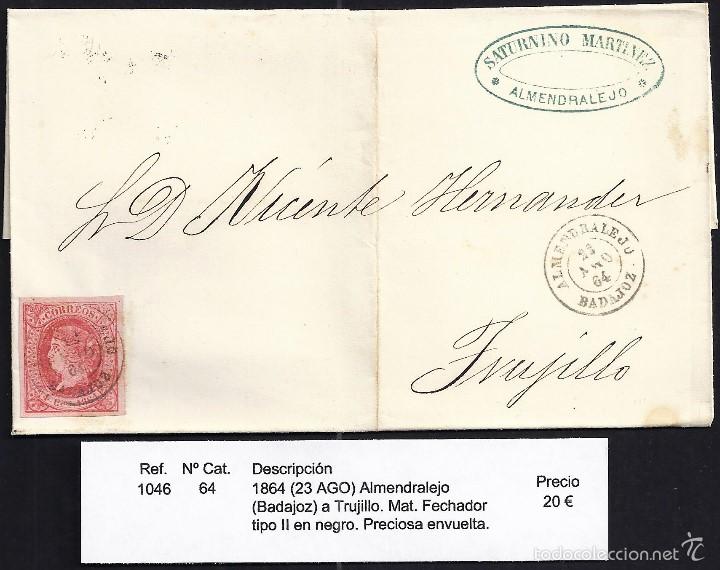 Sellos: 1864 Almendralejo a Trujillo - Foto 1