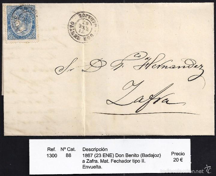 Sellos: 1867 Don Benito a Zafra - Foto 1