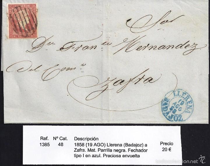Sellos: 1858 Llerena a Zafra - Foto 1