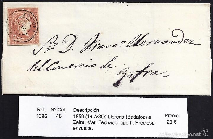 Sellos: 1859 Llerena a Zafra - Foto 1
