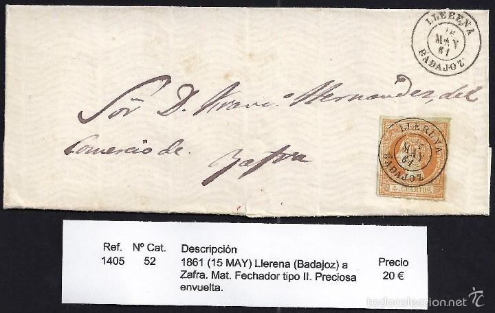 Sellos: 1861 Llerena a Zafra - Foto 1