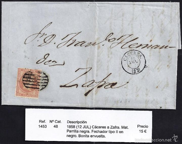 Sellos: 1858 C&aacute;ceres a Zafra - Foto 1