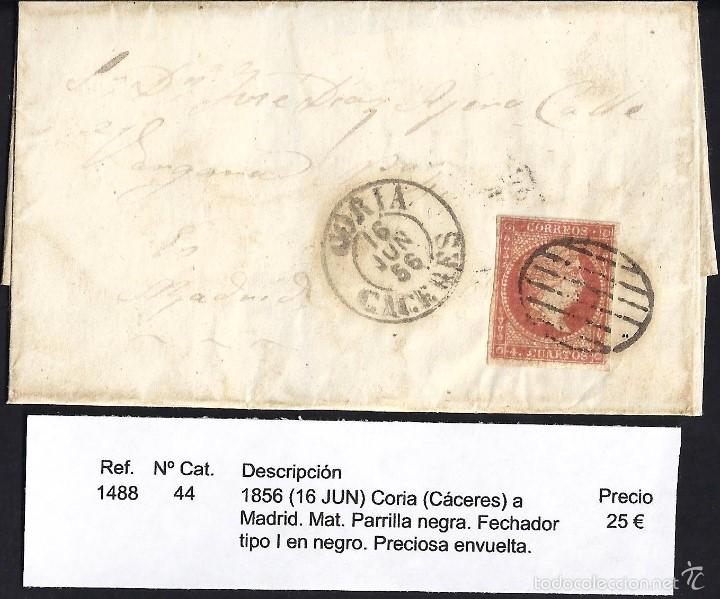 Sellos: 1856 Coria a Madrid - Foto 1