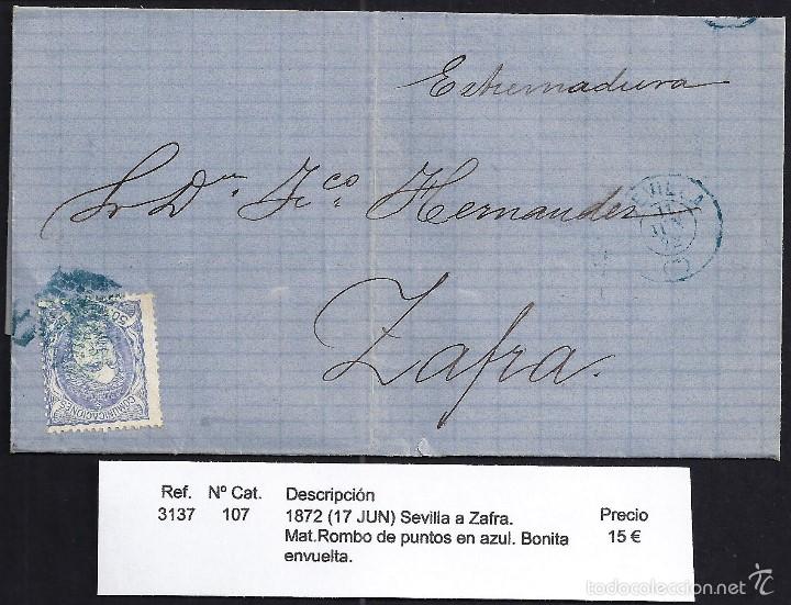 Sellos: 1872 Sevilla a Zafra - Foto 1