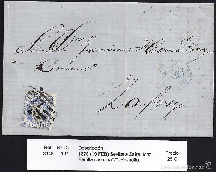 Sellos: 1870 Sevilla a Zafra - Foto 1
