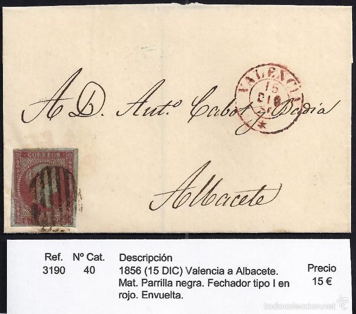 Sellos: 1856 Valencia a Albacete - Foto 1