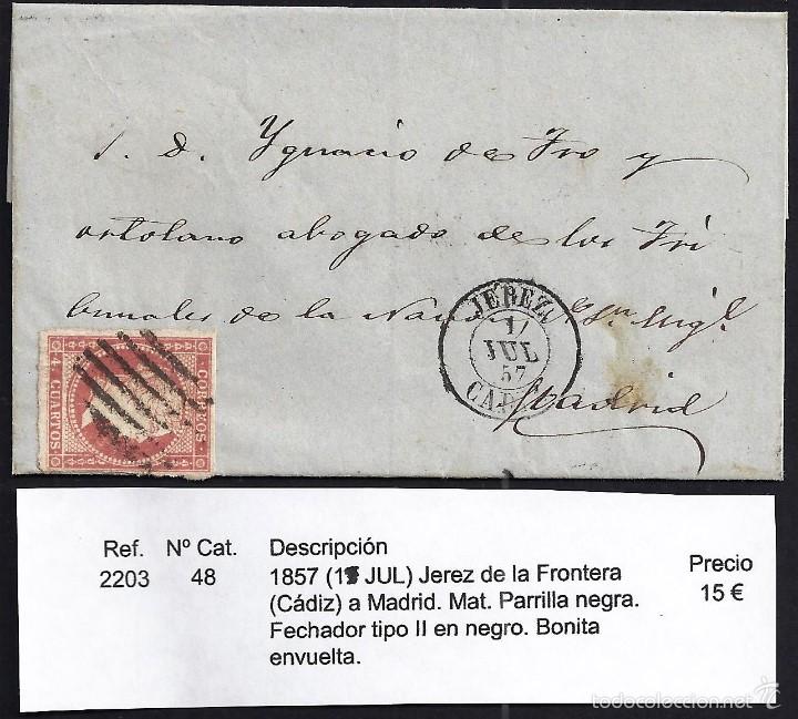 Sellos: 1857 Jerez de la Frontera a Madrid - Foto 1