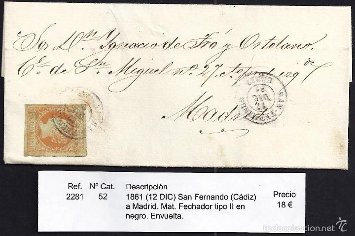Sellos: 1861 San Fernando a Madrid - Foto 1