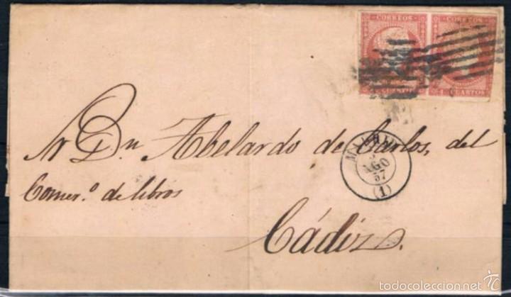 Sellos: 1857.- MADRID A CADIZ - Foto 1
