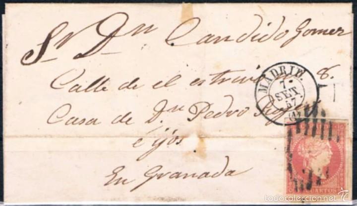 Sellos: 1857.- MADRID A GRANADA - Foto 1