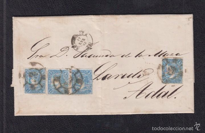 Sellos: 1865.- SANTANDER A ADAL(SANTANDER) - Foto 1
