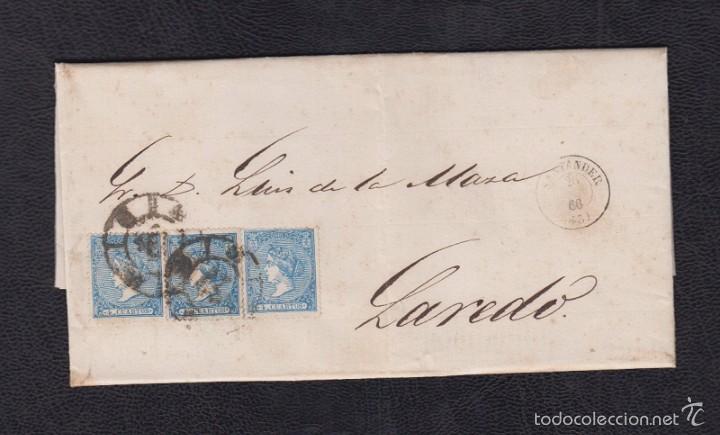 Sellos: 1866.- SANTANDER A LAREDO (SANTANDER) - Foto 1