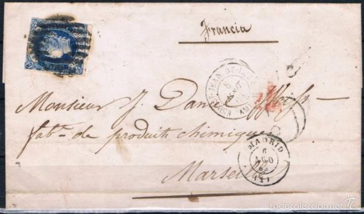 Sellos: 1863.- MADRID A MARSELLA - Foto 1