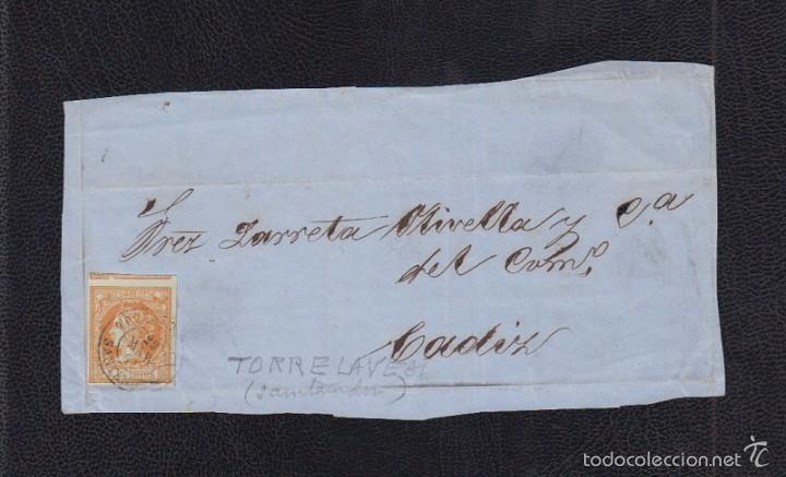 Sellos: 1864.- TORRELAVEGA (SANTANDER) A C&Aacute;DIZ - Foto 1