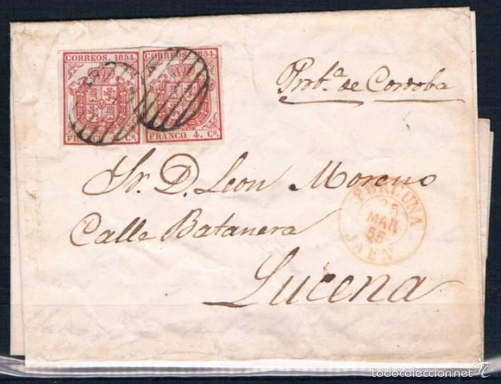 Sellos: 1855.-  PORCUNA A LUCENA - Foto 1