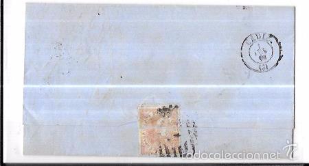 Sellos: CARTA. 1868. SEVILLA A CADIZ. - Foto 2